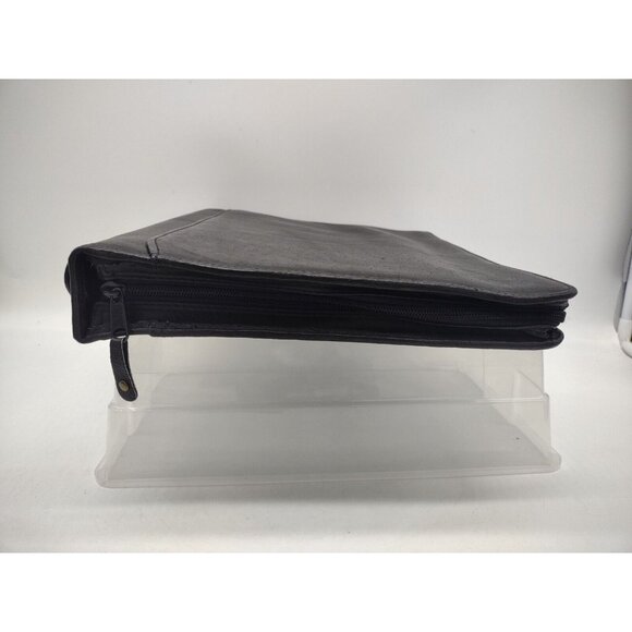 DESIGN A DAY Leather Planner 3 Ring Classic Black Napa Leather *SEE PHOTOS - Picture 13 of 14